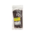 South Main Hardware 8-in   75-lb, Dark Brown, 100 Standard Nylon Tie 220149